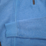 Naketano Womens Full Zip Sweatshirt Cotton Blue High Neck Size M, detail view 5, image 7 of 7