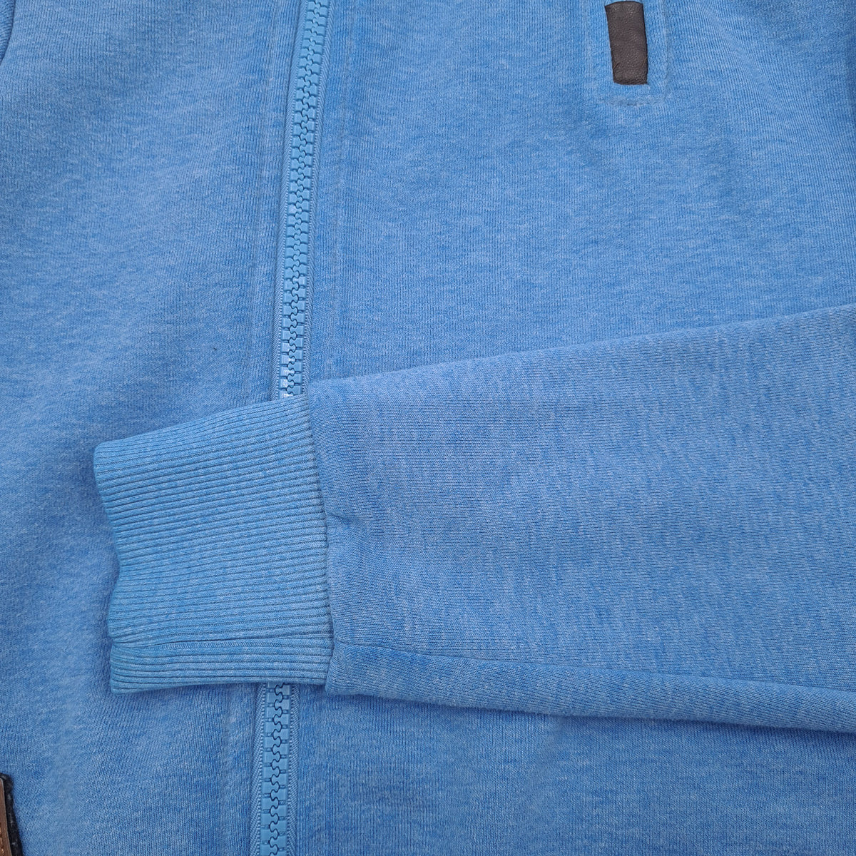 Naketano Womens Full Zip Sweatshirt Cotton Blue High Neck Size M, detail view 5, image 7 of 7