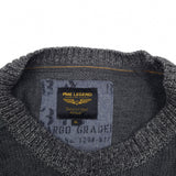 Pme Legend Mens Jumper Sweater Cotton Grey Crew Neck Pullover Knit Size XL, detail view 2, image 4 of 8