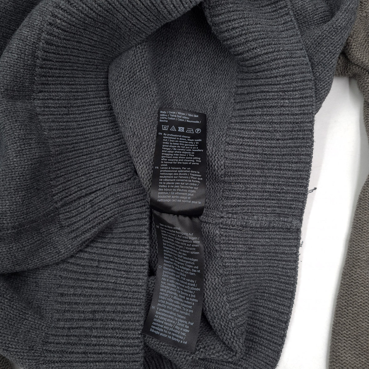 Pme Legend Mens Jumper Sweater Cotton Grey Crew Neck Pullover Knit Size XL, detail view 5, image 7 of 8