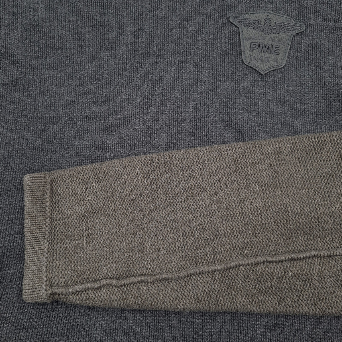 Pme Legend Mens Jumper Sweater Cotton Grey Crew Neck Pullover Knit Size XL, detail view 6, image 8 of 8