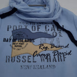 Camp David Vintage Mens Sweatshirt Cotton Blue Roll Neck Pullover Size XL, detail view 4, image 6 of 9