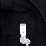 Hugo Boss Mens Full Zip Sweater Cotton Black High Neck Jumper Knit Size M, detail view 5, image 7 of 8