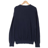 Gant Mens Jumper Sweater Cotton Blue V-Neck Pullover Knit Size 2XL, detail view 1, image 3 of 7
