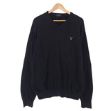 Gant Jumper Sweater Cotton Black V-Neck Pullover Knit Men Size XL, front view, image 1 of 7