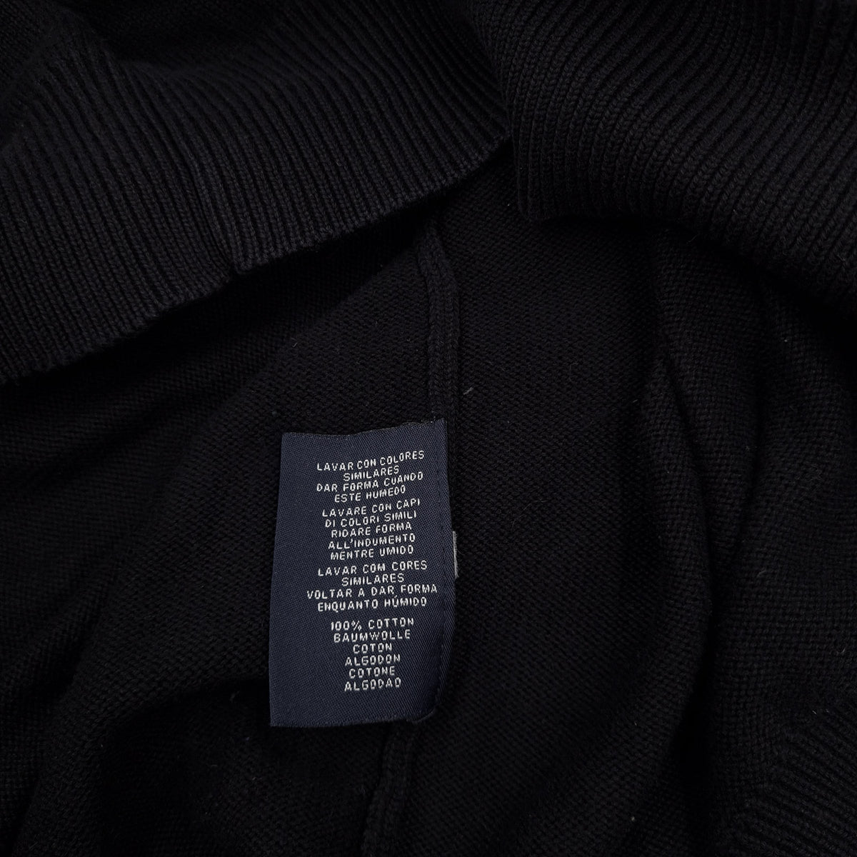 Gant Jumper Sweater Cotton Black V-Neck Pullover Knit Men Size XL, detail view 4, image 6 of 7