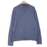 Tommy Hilfiger Vintage Mens Full Zip Sweater Cotton Blue High Neck Jumper Size 2XL, front view, image 1 of 7