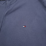 Tommy Hilfiger Vintage Mens Full Zip Sweater Cotton Blue High Neck Jumper Size 2XL, detail view 3, image 5 of 7