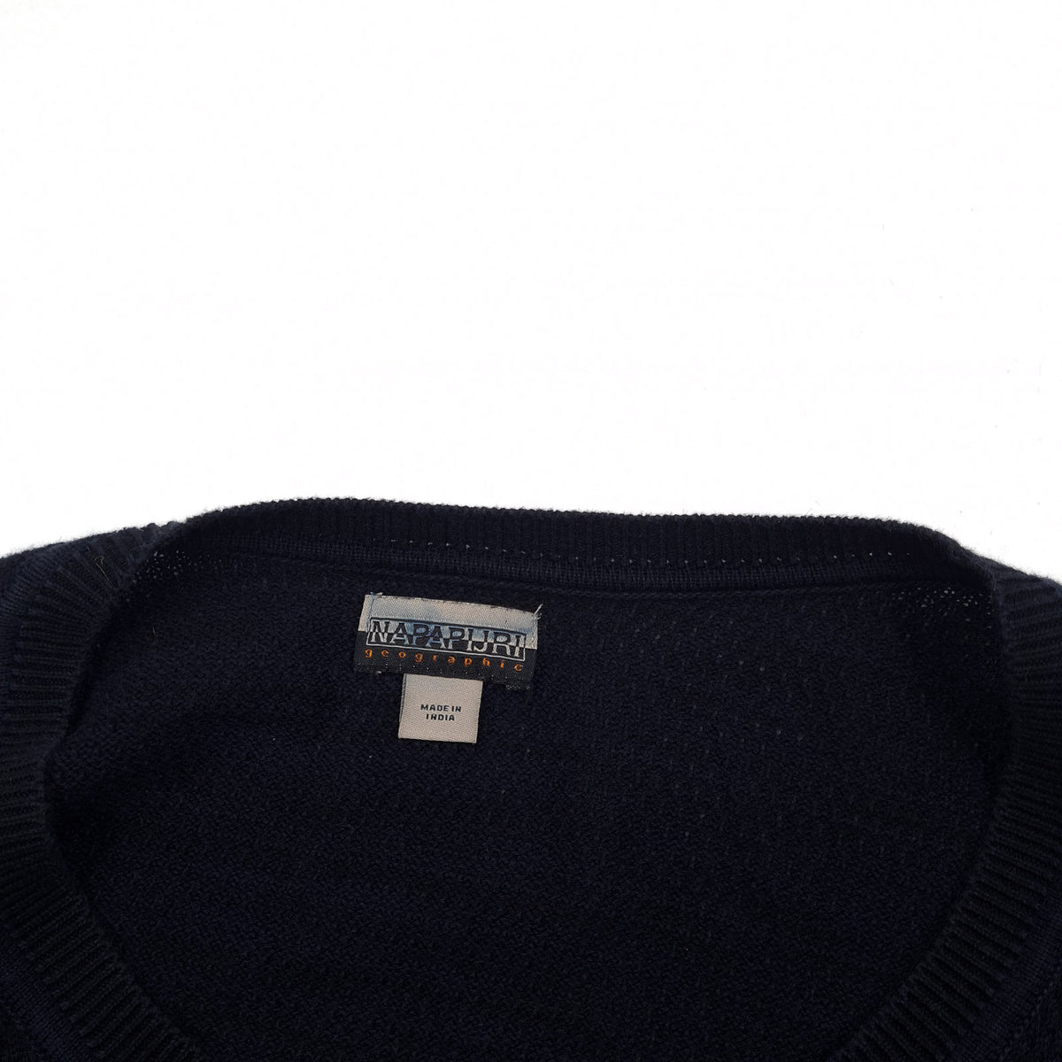 Napapijri Mens Jumper Sweater Cotton Blue Crew Neck Pullover Knit Size 2XL, detail view 2, image 4 of 8