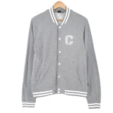 Carhartt Vintage Mens Cardigan Cotton Grey Round Neck Sweater Knit Size M, front view, image 1 of 8