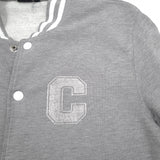 Carhartt Vintage Mens Cardigan Cotton Grey Round Neck Sweater Knit Size M, detail view 3, image 5 of 8