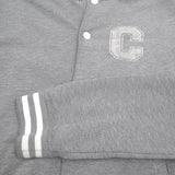 Carhartt Vintage Mens Cardigan Cotton Grey Round Neck Sweater Knit Size M, detail view 6, image 8 of 8