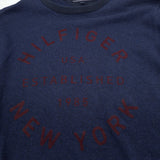 Tommy Hilfiger Vintage Mens Jumper Sweater Cotton Blue Crew Neck Pullover Size XL, detail view 3, image 5 of 7