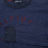 Tommy Hilfiger Vintage Mens Jumper Sweater Cotton Blue Crew Neck Pullover Size XL, detail view 5, image 7 of 7