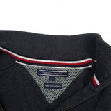Tommy Hilfiger Vintage Mens Full Zip Sweater Cotton Cashmere Grey High Neck Size S, detail view 2, image 4 of 8