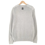 Camp David Vintage Mens Jumper Sweater Cotton Grey V-Neck Pullover Knit Size XL, detail view 1, image 3 of 7