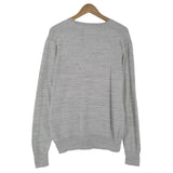 Superdry Mens Jumper Sweater Cotton Cashmere Grey V-Neck Pullover Size XL, detail view 1, image 3 of 7