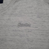 Superdry Mens Jumper Sweater Cotton Cashmere Grey V-Neck Pullover Size XL, detail view 3, image 5 of 7