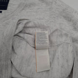 Superdry Mens Jumper Sweater Cotton Cashmere Grey V-Neck Pullover Size XL, detail view 5, image 7 of 7