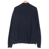 Gant Mens Full Zip Sweater Cotton Blue High Neck Jumper Knit Size XL, detail view 1, image 3 of 8