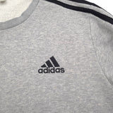 Adidas Vintage Mens Sweatshirt Cotton Grey Crew Neck Pullover Size M, detail view 4, image 6 of 9