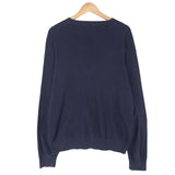 Polo Ralph Lauren Vintage Mens Jumper Sweater Cotton Blue V-Neck Pullover Size, detail view 1, image 3 of 7