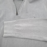 Tommy Hilfiger Vintage Mens Quarter Zip Sweater Cotton Grey High Neck Jumper Size M, detail view 5, image 7 of 8