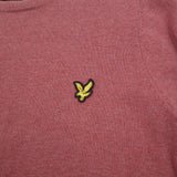 Lyle & Scott Vintage Mens Jumper Sweater Cotton Wool Pink Crew Neck Pullover Size S, detail view 3, image 5 of 8