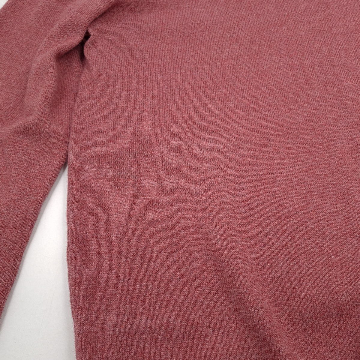Lyle & Scott Vintage Mens Jumper Sweater Cotton Wool Pink Crew Neck Pullover Size S, detail view 5, image 7 of 8