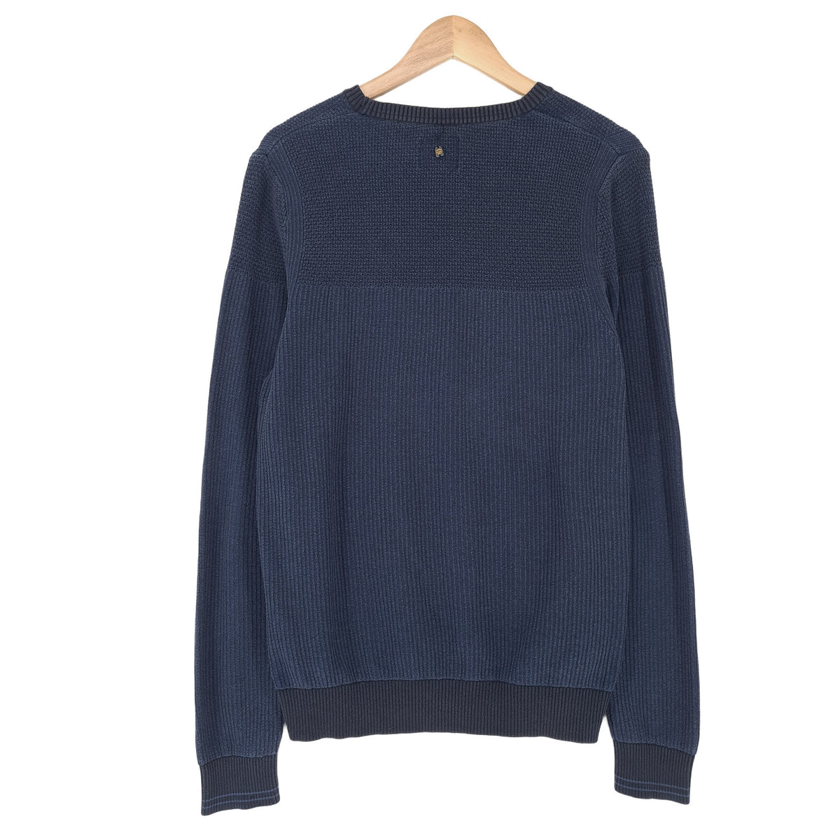 Pme Legend Vintage Mens Jumper Sweater Cotton Blue Crew Neck Pullover Knit Size M, detail view 1, image 3 of 10