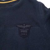 Pme Legend Vintage Mens Jumper Sweater Cotton Blue Crew Neck Pullover Knit Size M, detail view 3, image 5 of 10