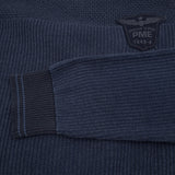 Pme Legend Vintage Mens Jumper Sweater Cotton Blue Crew Neck Pullover Knit Size M, detail view 6, image 8 of 10
