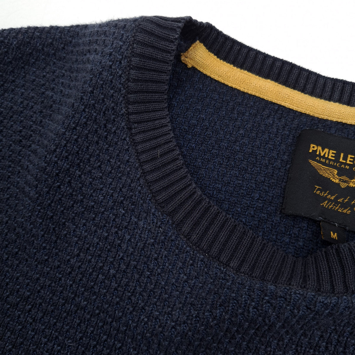 Pme Legend Vintage Mens Jumper Sweater Cotton Blue Crew Neck Pullover Knit Size M, detail view 8, image 10 of 10