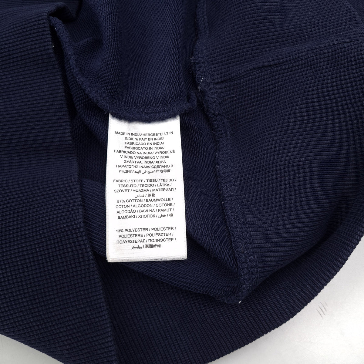 Gant Vintage Sweatshirt Cotton Striped Blue Crew Neck Pullover Men Size S, detail view 3, image 5 of 7