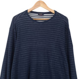 Paul & Shark Vintage Mens Sweatshirt Cotton Striped Blue Crew Neck Pullover Size XL, back view, image 2 of 9