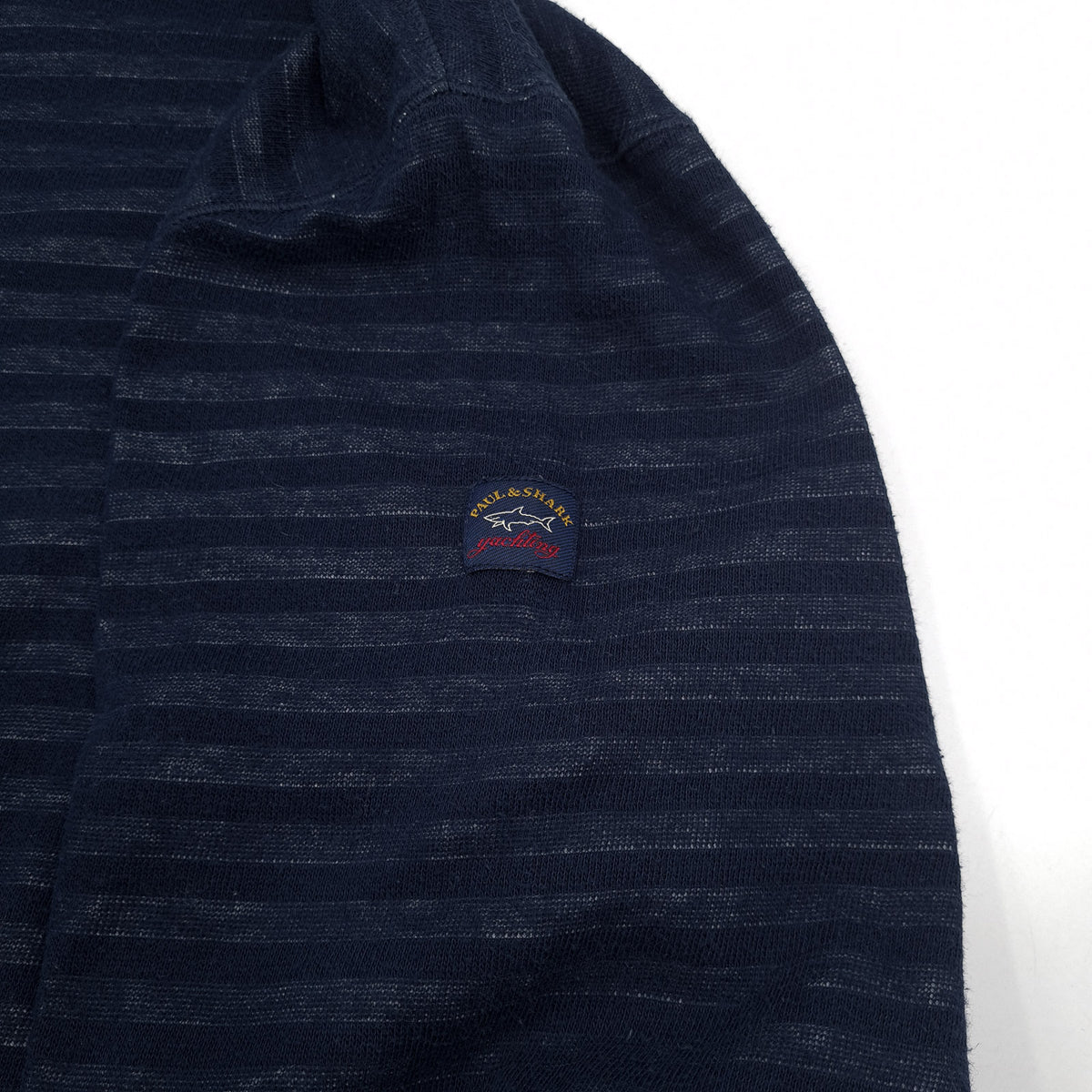 Paul & Shark Vintage Mens Sweatshirt Cotton Striped Blue Crew Neck Pullover Size XL, detail view 3, image 5 of 9