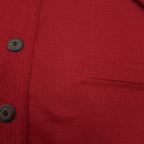 Paul & Shark Vintage Mens Cardigan Wool Red V-Neck Sweater Knit Size M, detail view 7, image 9 of 10