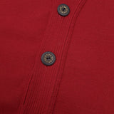 Paul & Shark Vintage Mens Cardigan Wool Red V-Neck Sweater Knit Size M, detail view 8, image 10 of 10