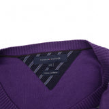 Tommy Hilfiger Vintage Mens Jumper Sweater Cotton Cashmere Argyle Purple Size 2XL, detail view 2, image 4 of 6
