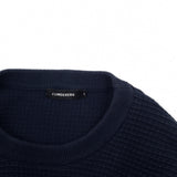 J.Lindeberg Mens Jumper Sweater Cotton Blue Crew Neck Pullover Knit Size M, detail view 2, image 4 of 6