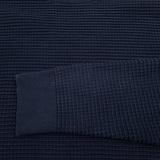 J.Lindeberg Mens Jumper Sweater Cotton Blue Crew Neck Pullover Knit Size M, detail view 4, image 6 of 6