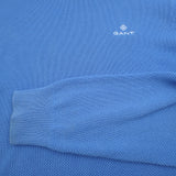Gant Jumper Sweater Cotton Blue Crew Neck Pullover Knit Men Size S, detail view 5, image 7 of 7