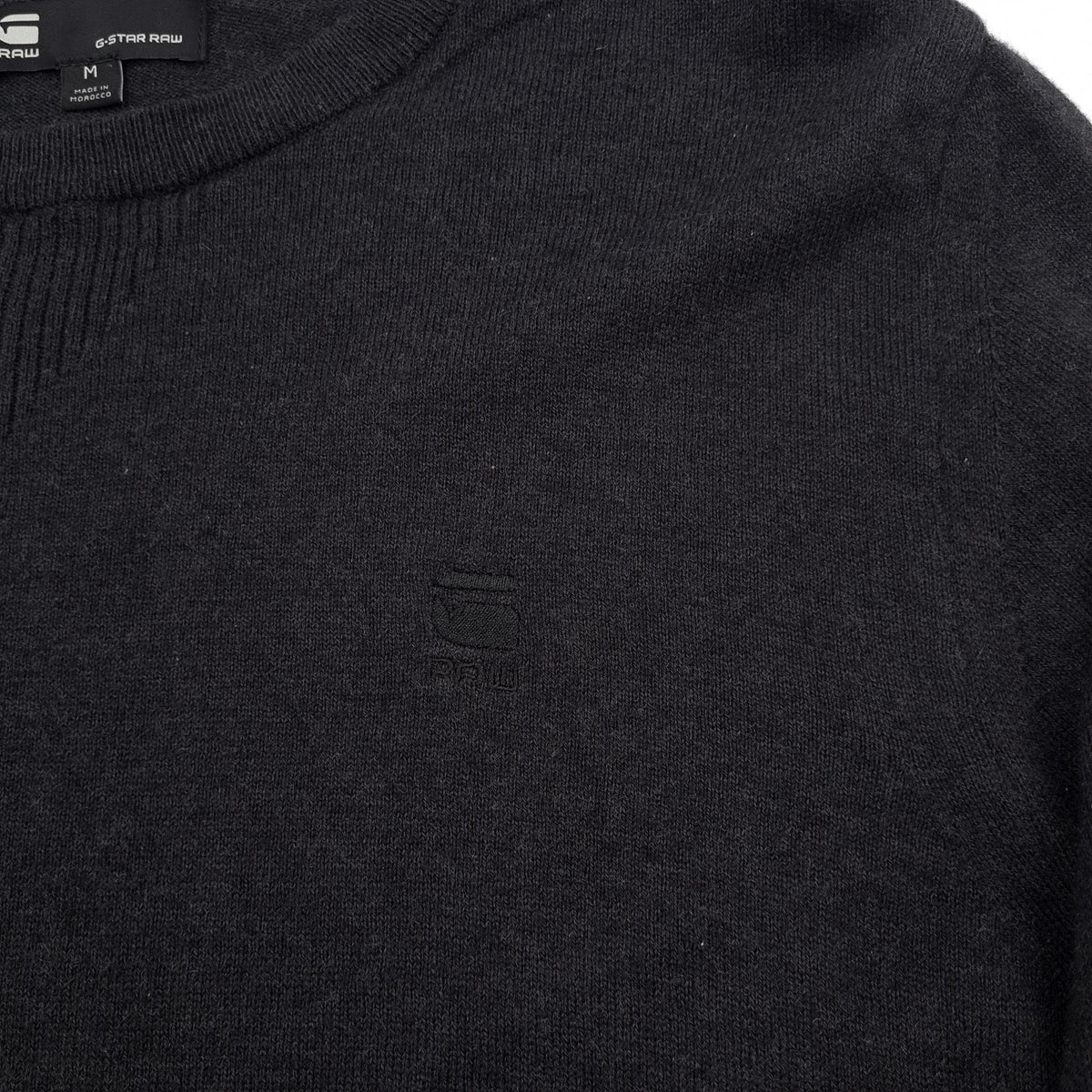 G-Star Jumper Sweater Cotton Grey Crew Neck Pullover Knit Men Size M, detail view 3, image 5 of 9