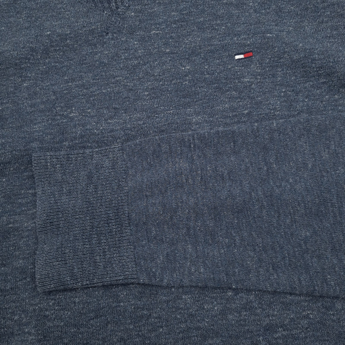 Tommy Hilfiger Vintage Mens Jumper Sweater Cotton Blue Crew Neck Pullover Size, detail view 5, image 7 of 7