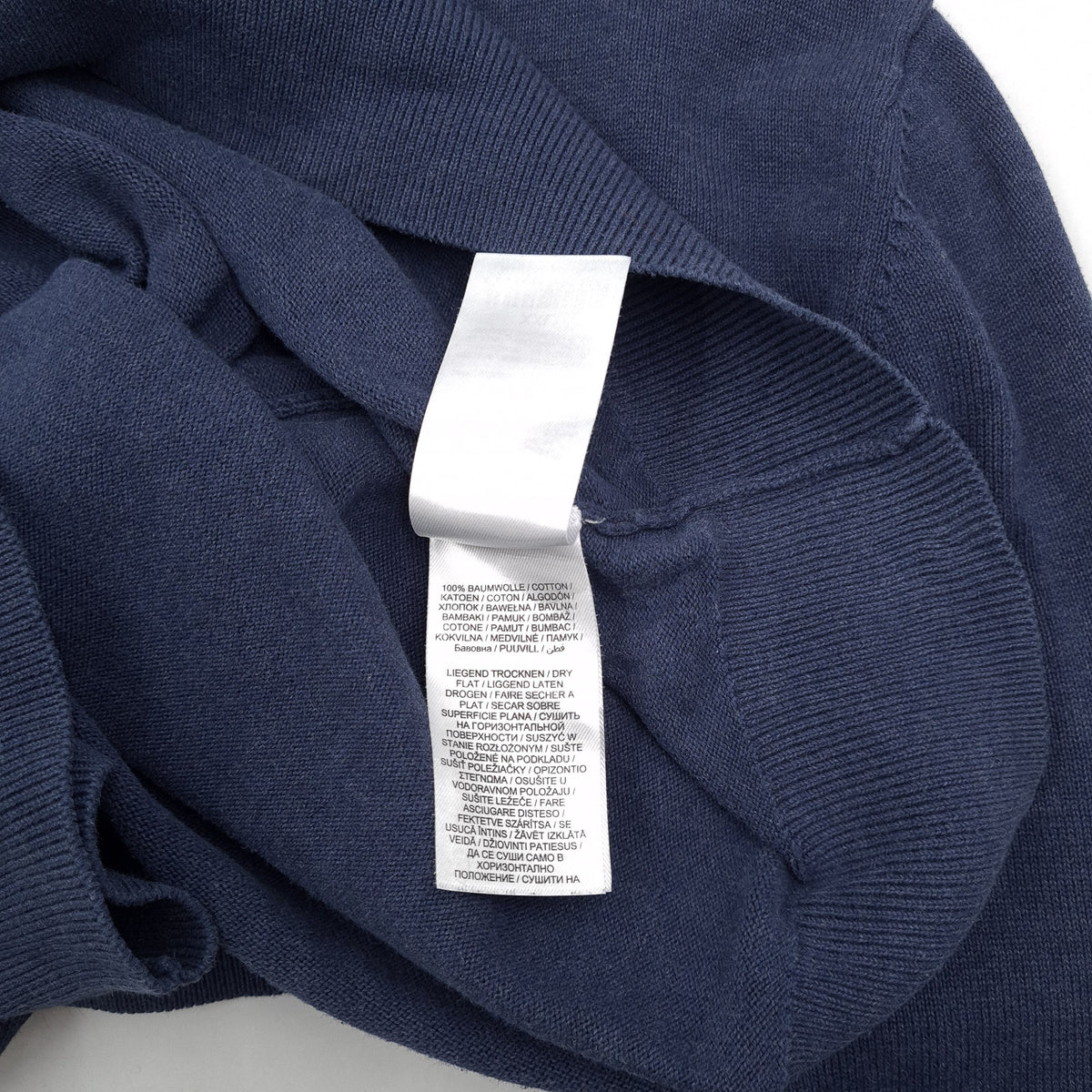 Christian Berg Mens Jumper Sweater Blue V-Neck Pullover Knit Size 2XL, detail view 5, image 7 of 7