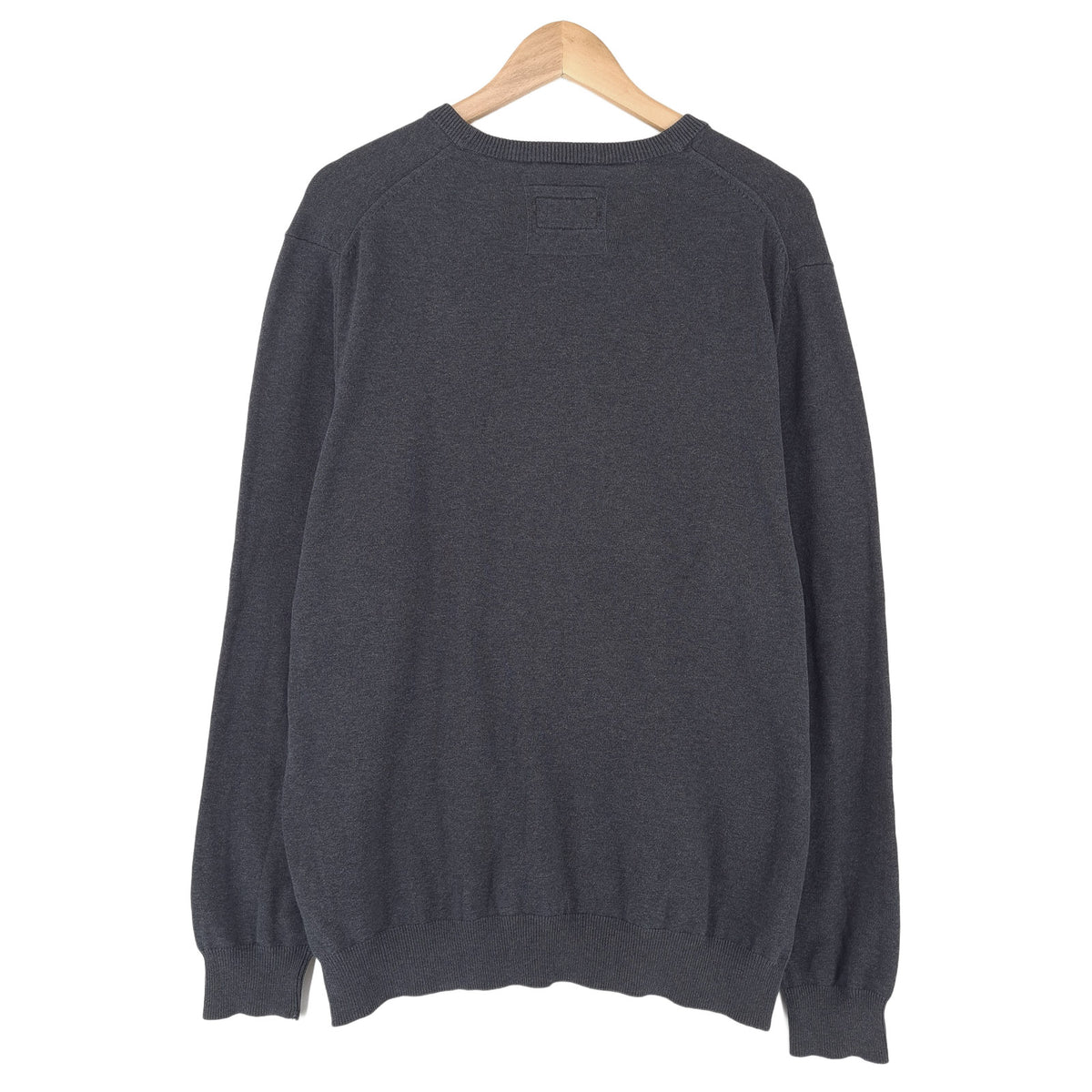 Camel Active Vintage Mens Jumper Sweater Cotton Grey V-Neck Pullover Knit Size, detail view 1, image 3 of 9