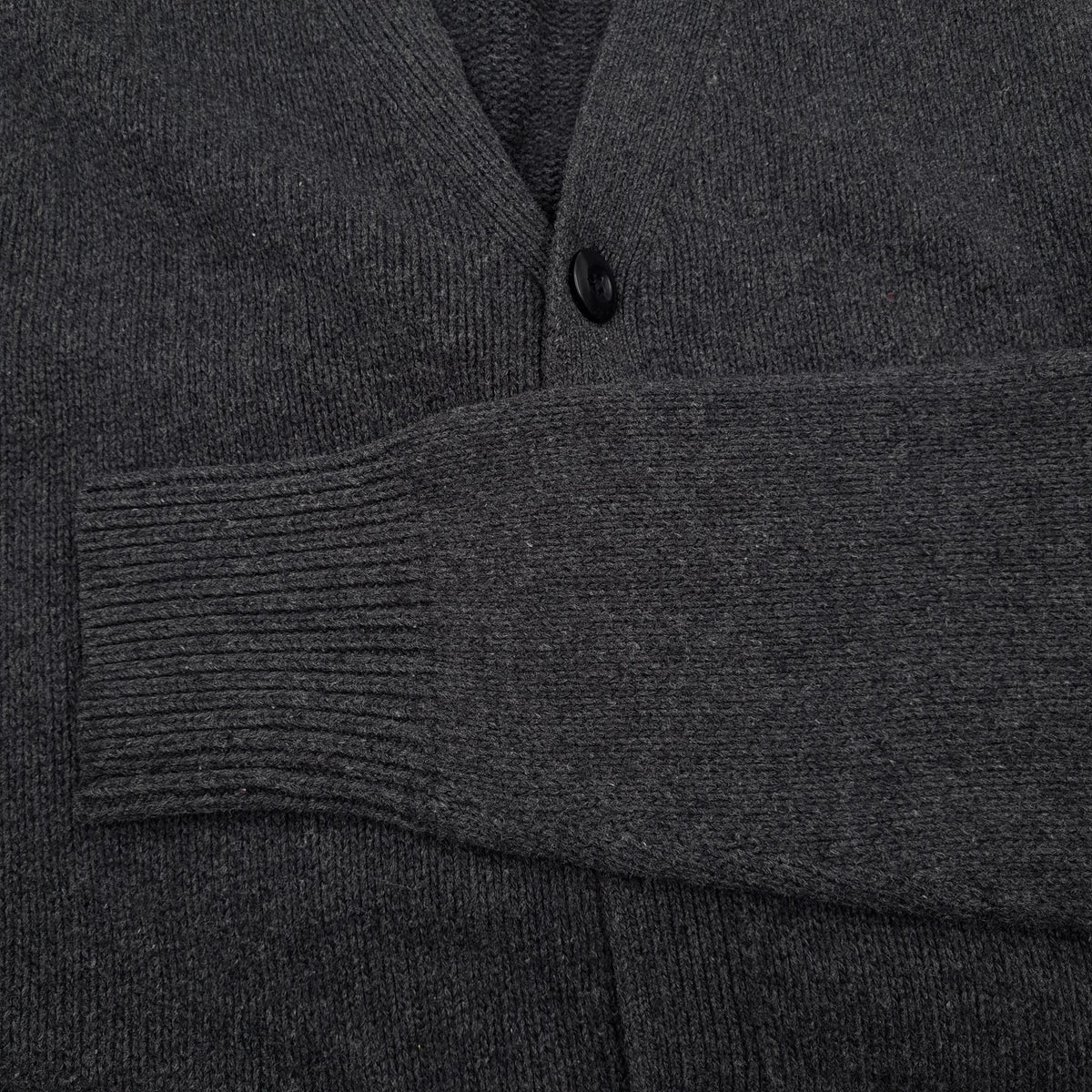 Levi's Vintage Mens Cardigan Cotton Grey V-Neck Slim Fit Sweater Knit Size XL, detail view 4, image 6 of 6