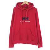 Helly Hansen Vintage Pullover Hoodie Cotton Red Sweatshirt Men Size, front view, image 1 of 12