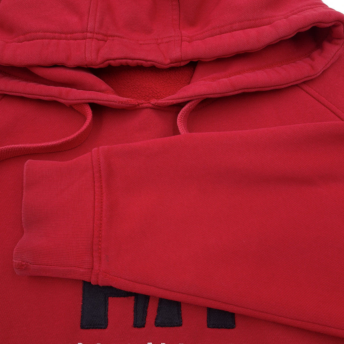 Helly Hansen Vintage Pullover Hoodie Cotton Red Sweatshirt Men Size, detail view 5, image 7 of 12