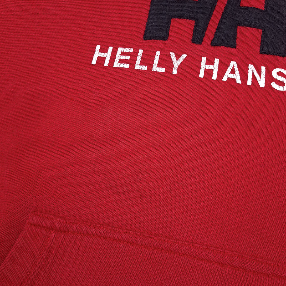 Helly Hansen Vintage Pullover Hoodie Cotton Red Sweatshirt Men Size, detail view 7, image 9 of 12